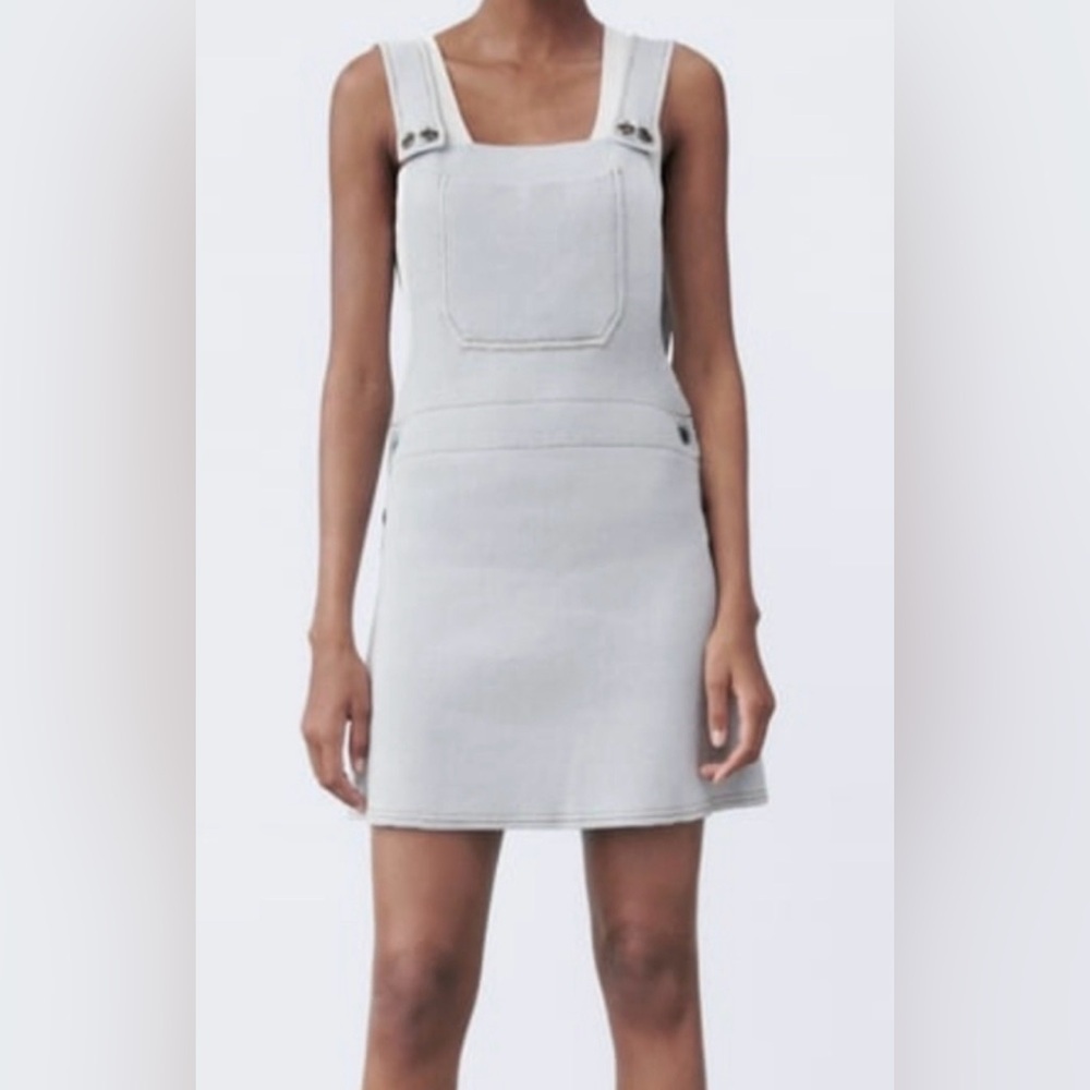 Zara knit overall dress, small